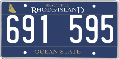 RI license plate 691595