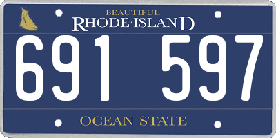 RI license plate 691597