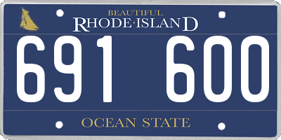 RI license plate 691600