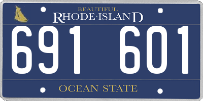 RI license plate 691601