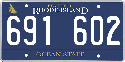 RI license plate 691602