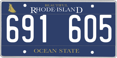 RI license plate 691605