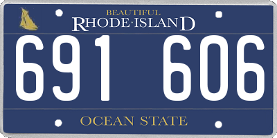 RI license plate 691606