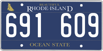RI license plate 691609