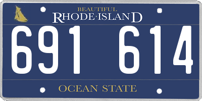RI license plate 691614