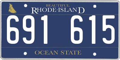 RI license plate 691615