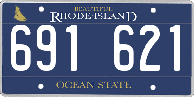 RI license plate 691621
