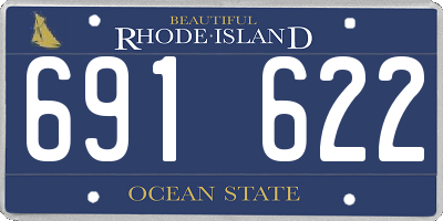 RI license plate 691622