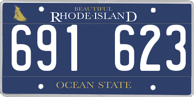 RI license plate 691623
