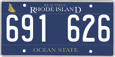 RI license plate 691626