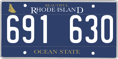 RI license plate 691630