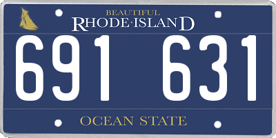 RI license plate 691631