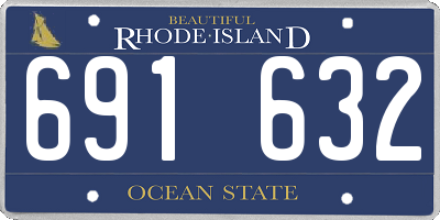 RI license plate 691632