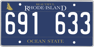 RI license plate 691633