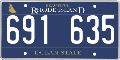 RI license plate 691635