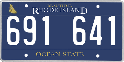RI license plate 691641