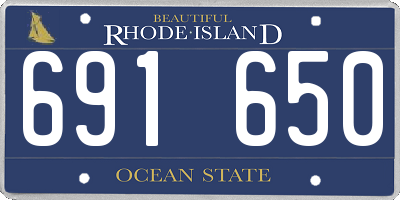 RI license plate 691650