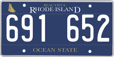 RI license plate 691652