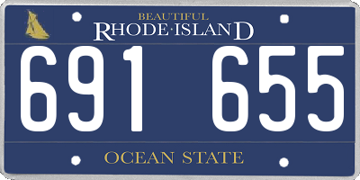 RI license plate 691655