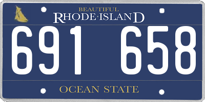 RI license plate 691658