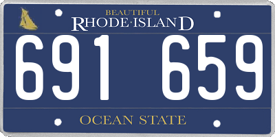 RI license plate 691659