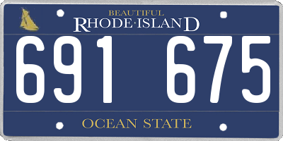 RI license plate 691675