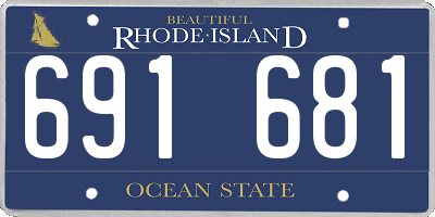 RI license plate 691681