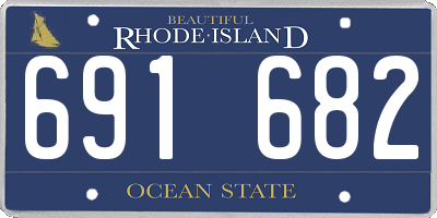 RI license plate 691682