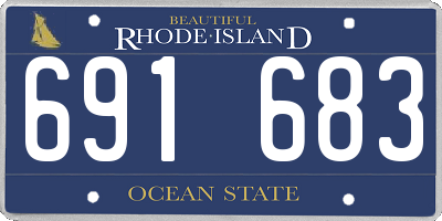 RI license plate 691683