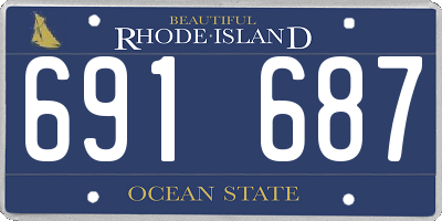 RI license plate 691687
