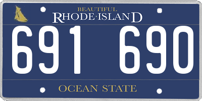 RI license plate 691690