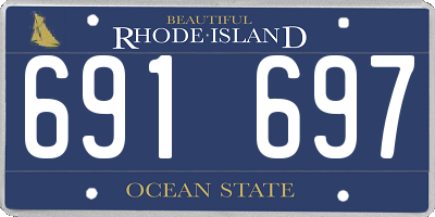 RI license plate 691697