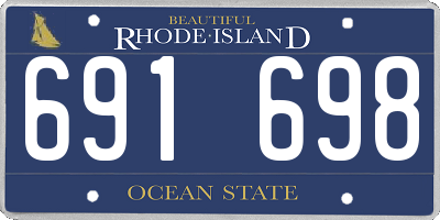 RI license plate 691698