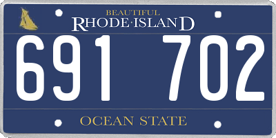 RI license plate 691702