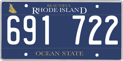 RI license plate 691722