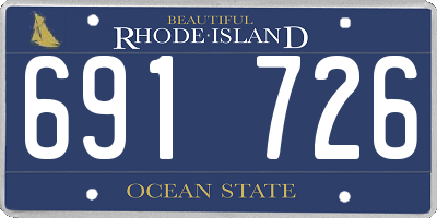 RI license plate 691726