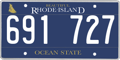 RI license plate 691727