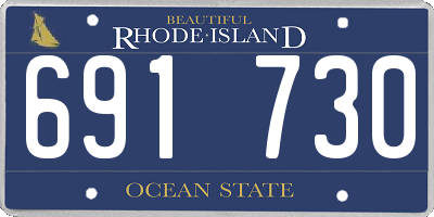 RI license plate 691730