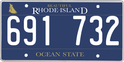 RI license plate 691732