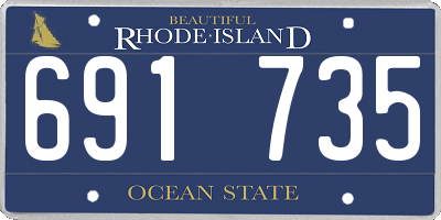 RI license plate 691735