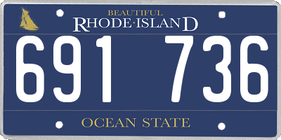 RI license plate 691736