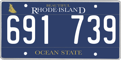RI license plate 691739