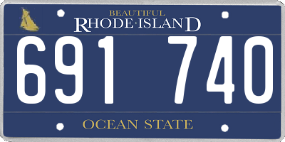 RI license plate 691740