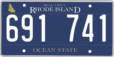RI license plate 691741