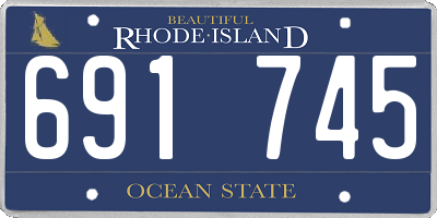 RI license plate 691745