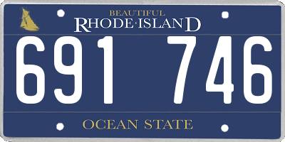 RI license plate 691746
