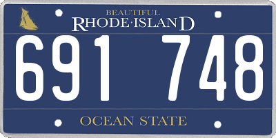 RI license plate 691748