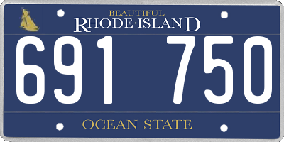 RI license plate 691750