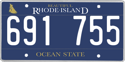 RI license plate 691755