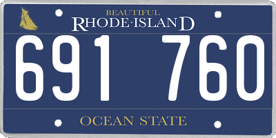RI license plate 691760